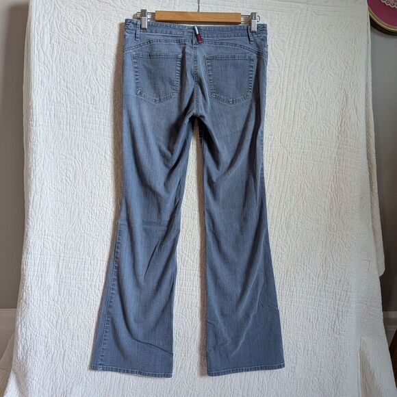 Vintage Y2K Tommy Hilfiger Jeans Low Rise Flare Button Fly Preppy Size 7 - Picture 7 of 13